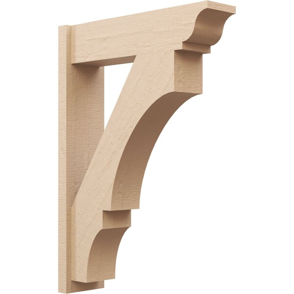 Ekena Millwork 8-in W x 30-in D x 42-in H Balboa Trad Rough Cedar Woodgrain TimberThane Outlooker, Primed Tan OUTUR080X30X42BOA04RCPR - main